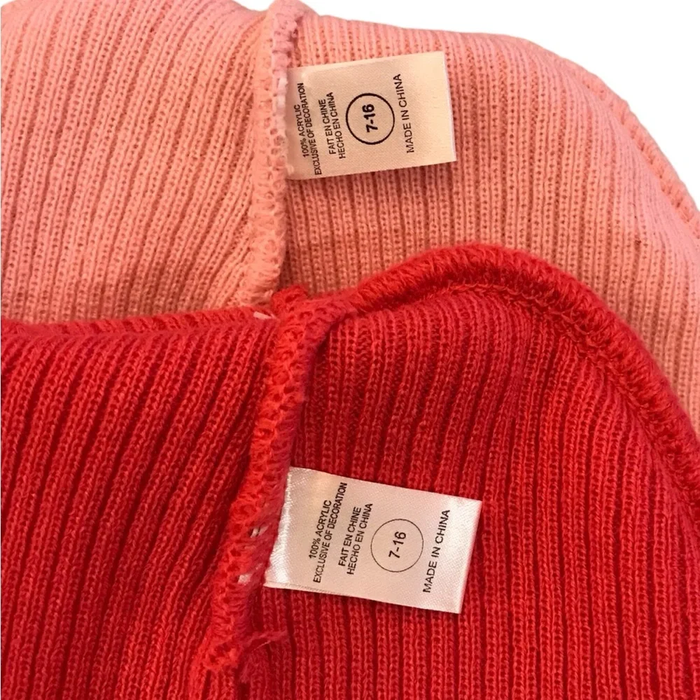 VTG NWT 2 YOUTH NIKE Size‎ 7-16 TOBOGGAN/BEANIE LIGHT PINK/ HOT PINK NIKE LOGO - Picture 5 of 5